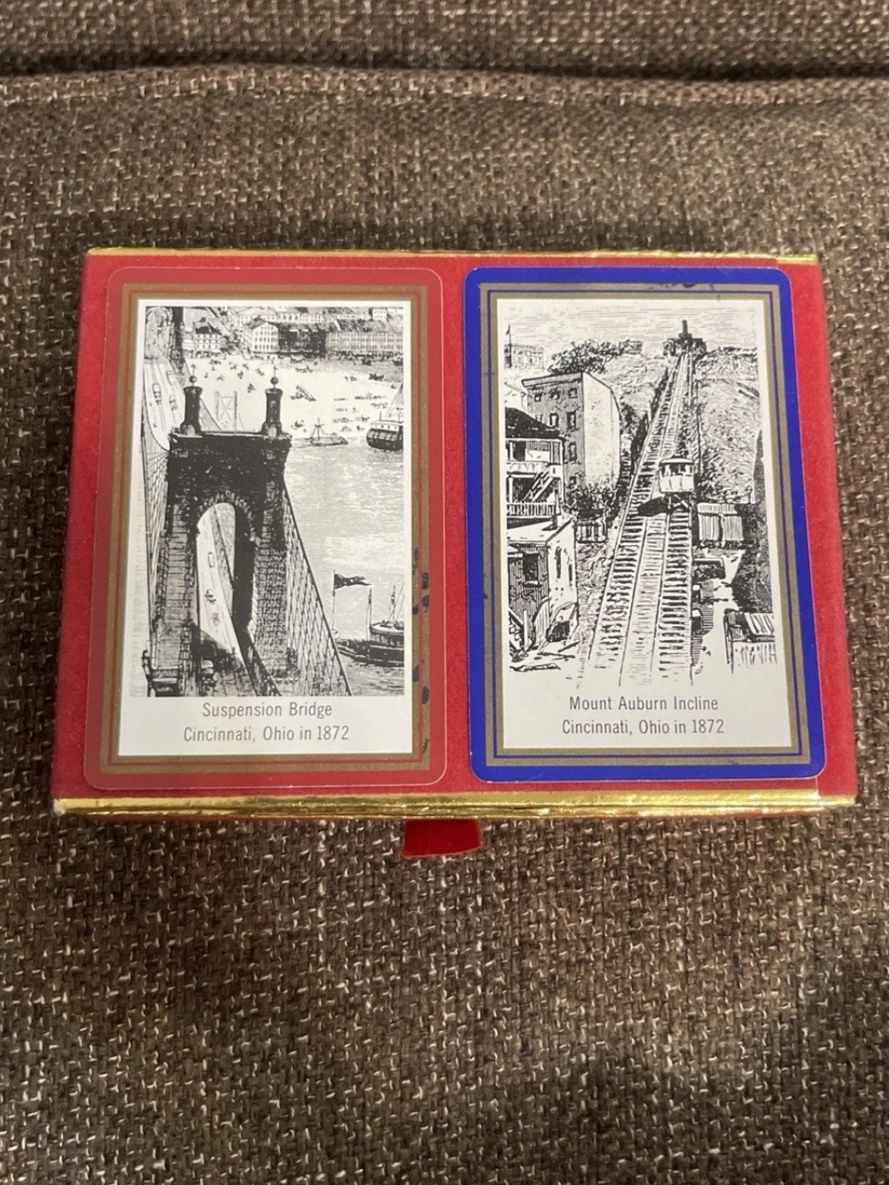 Vintage Playing Cards Cincinnati Ohio Historical Society Congress